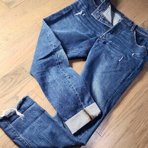 Levi's 501 Distressed Denim Jeans